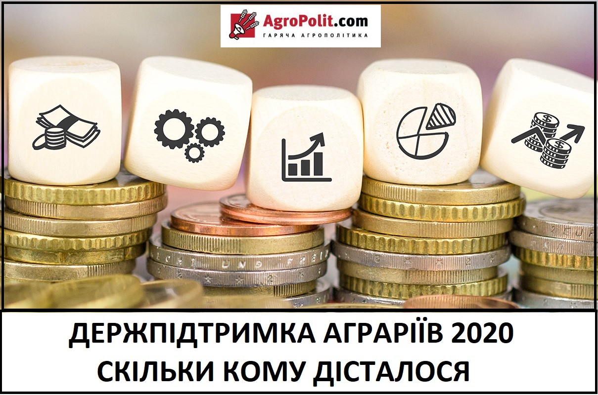 Держпідтримка аграріїв-2020. Скільки кому дісталося