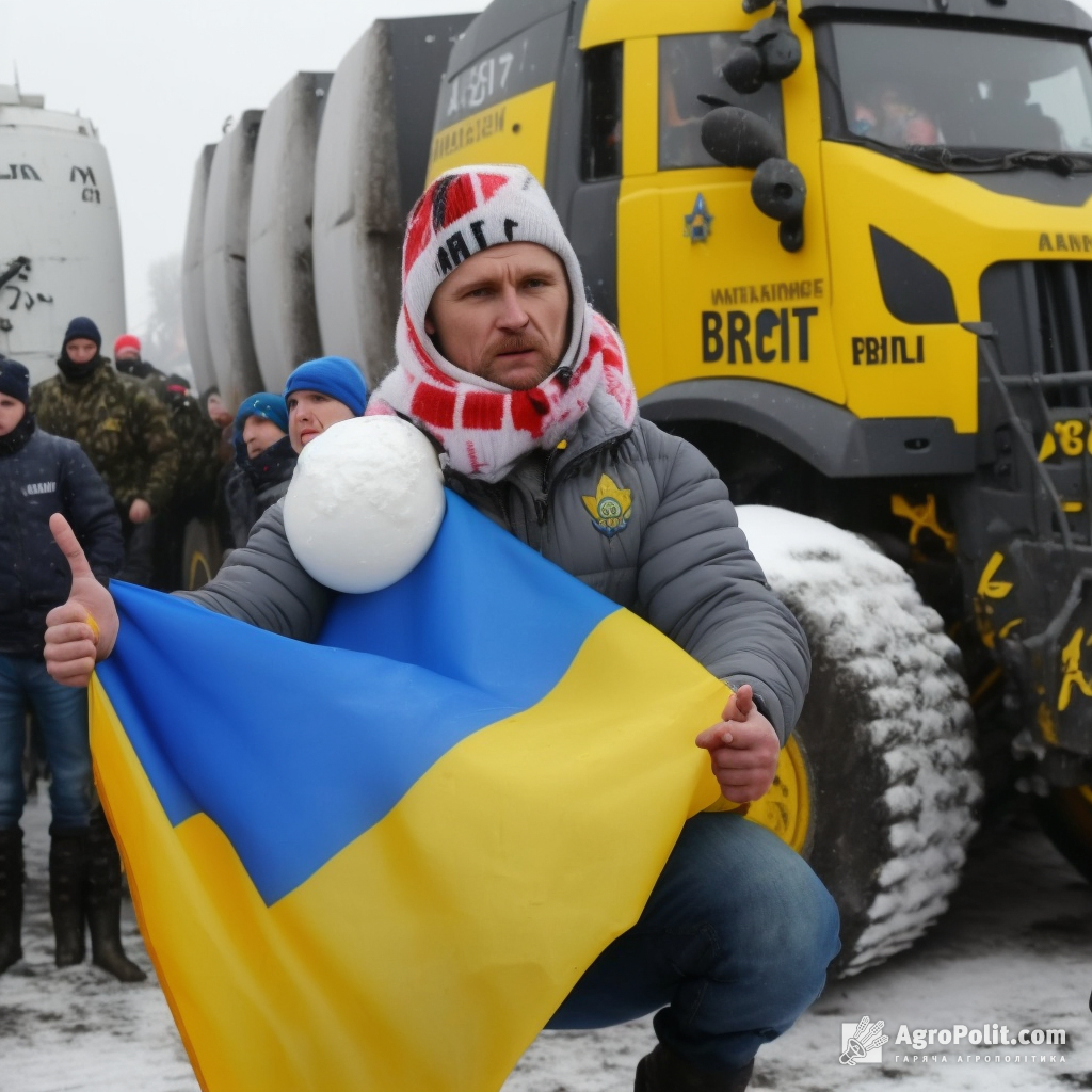 Штучний інтелект зобразив протести у Польщі, що викликані надлишком зерна з України